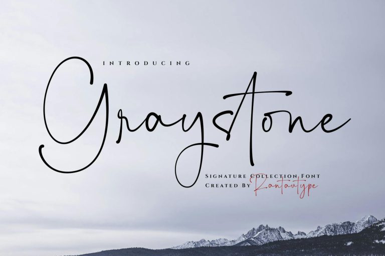 Graystone Elegant Signature Font