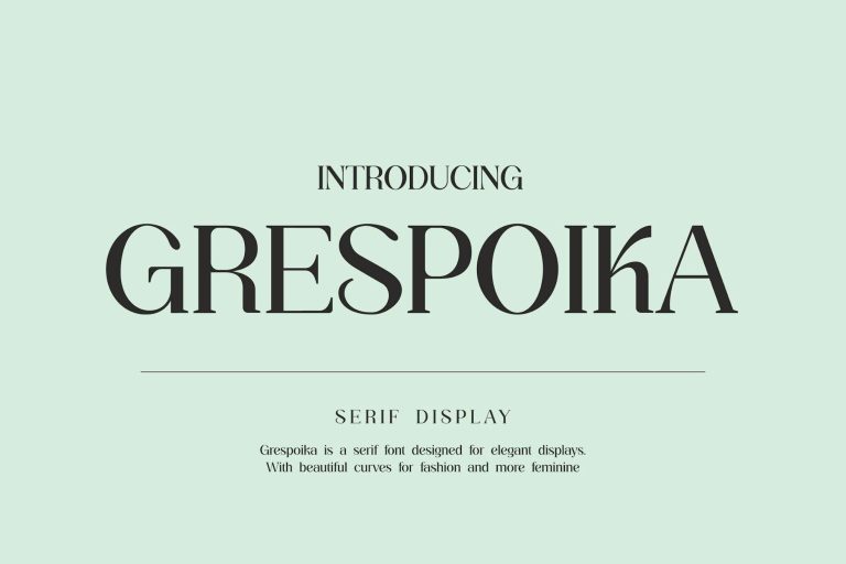 Grespoika Serif Display Font