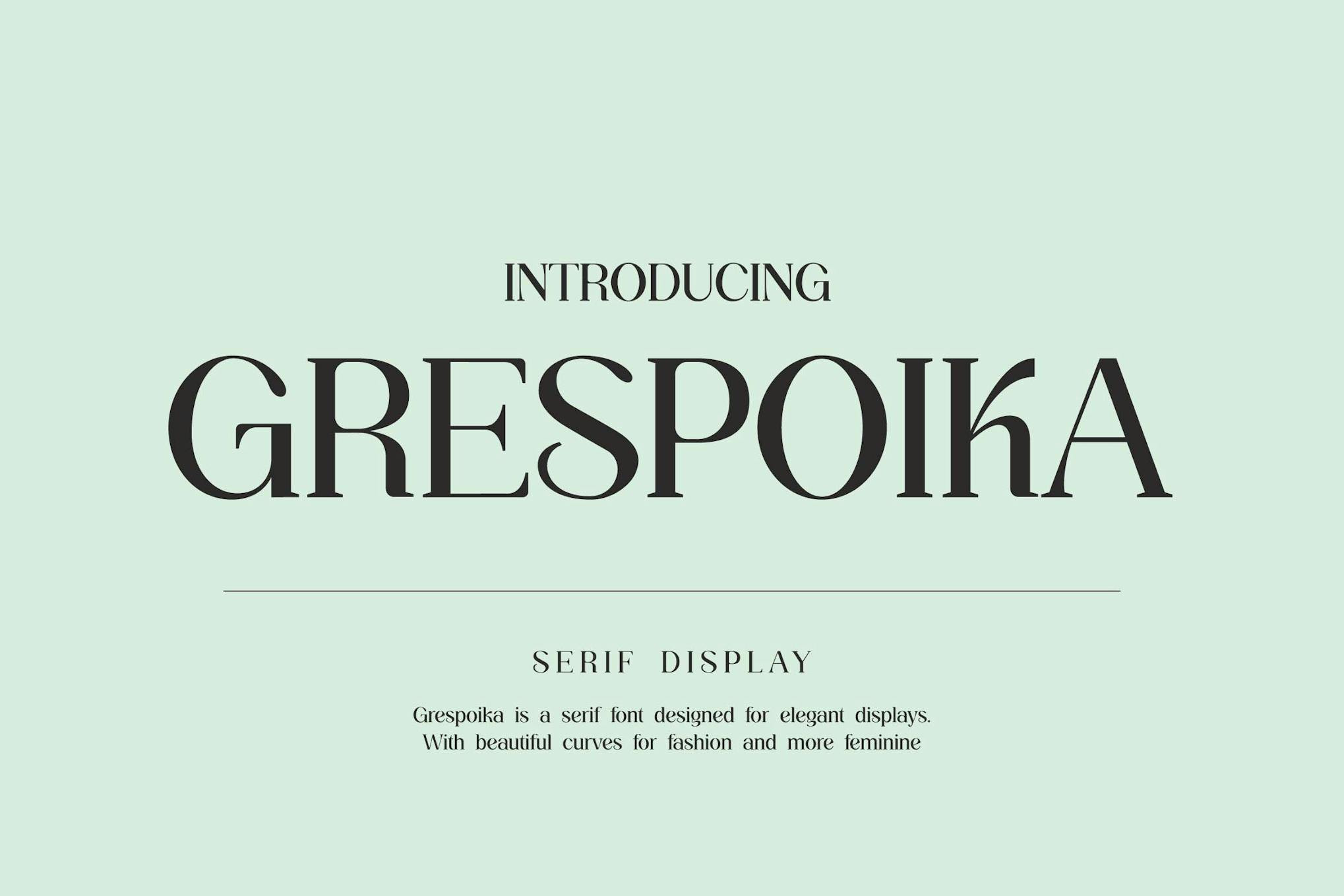 Grespoika Serif Display Font