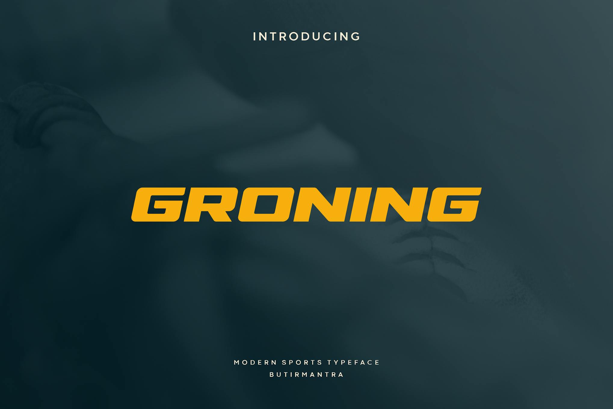 Groning – Sport Font