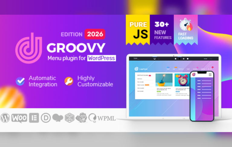 Groovy Mega Menu – Responsive Mega Menu Plugin for WordPress