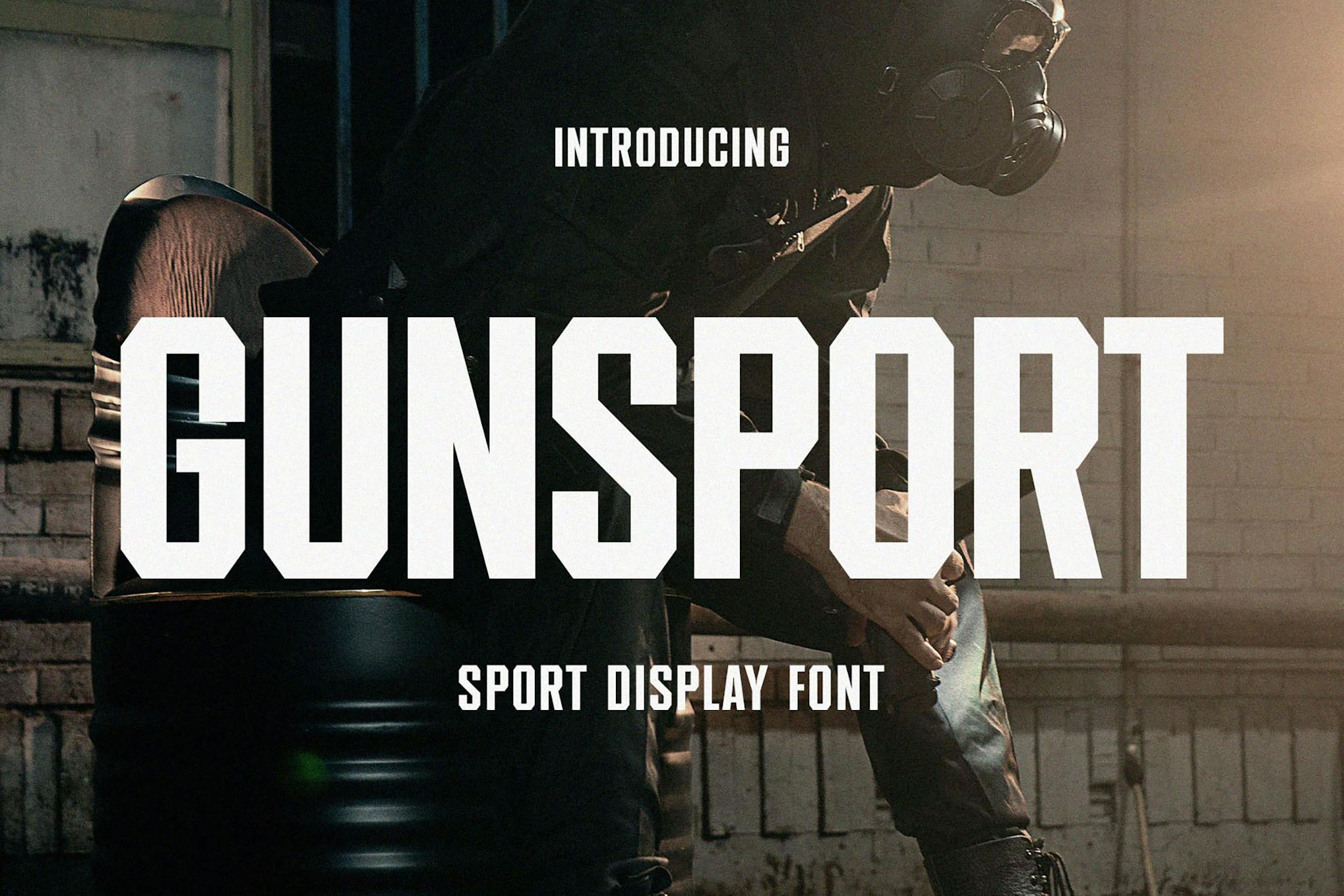 Gunsport – Sport Display Font