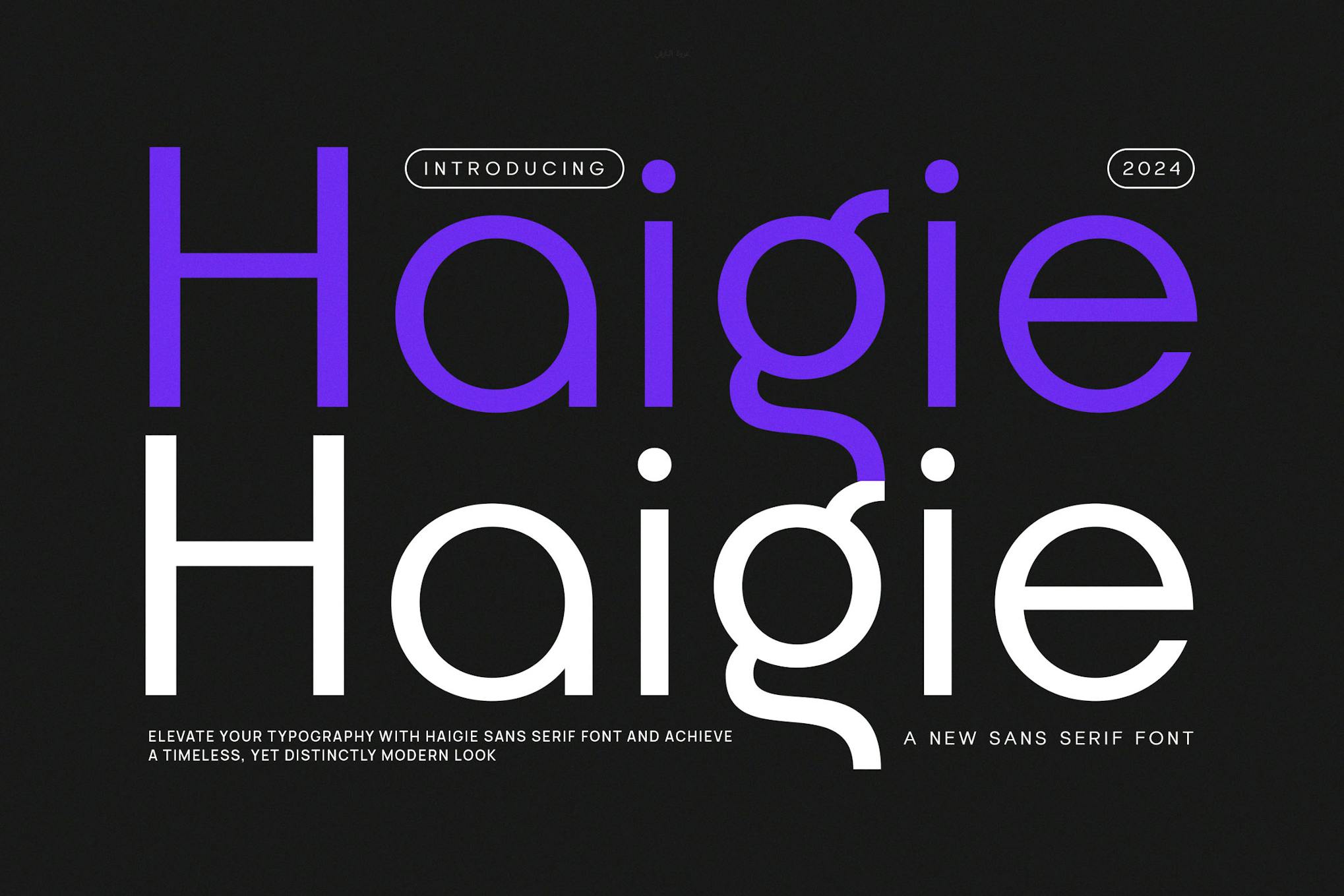 Haigie – Modern Sans Serif
