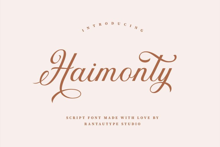 Haimonty Modern Script Font