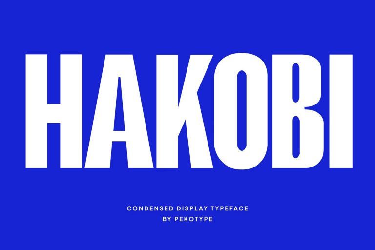 Hakobi – Condensed Sans
