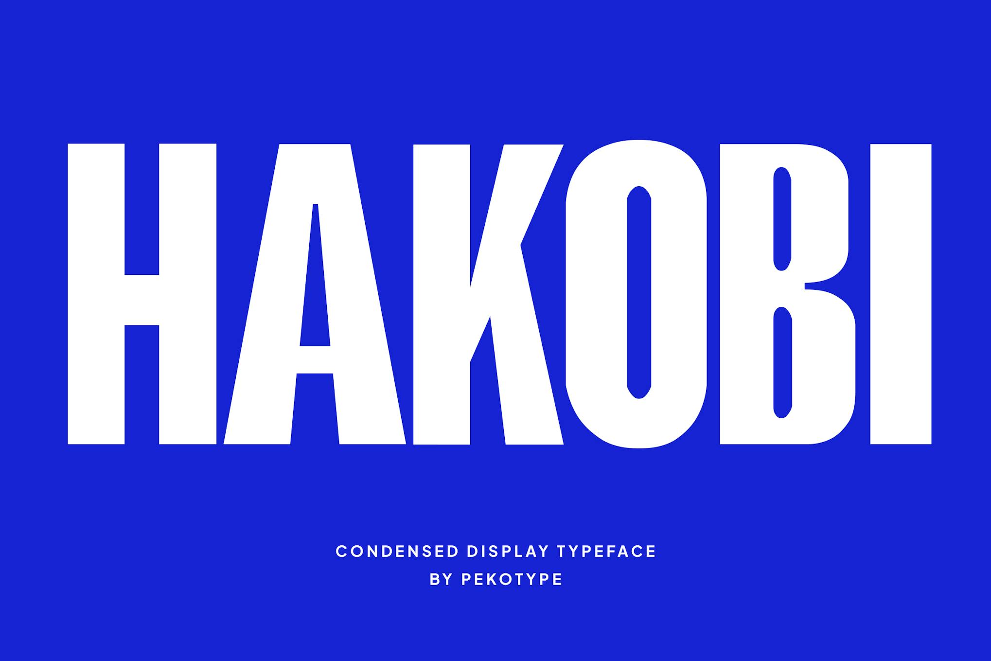 Hakobi – Condensed Sans