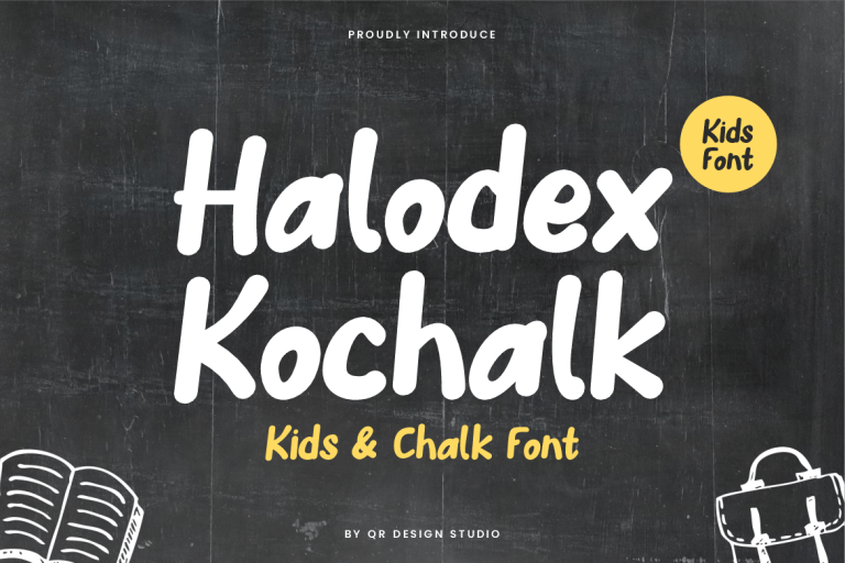 Halodex Kochalk – Kids & Chalk Font
