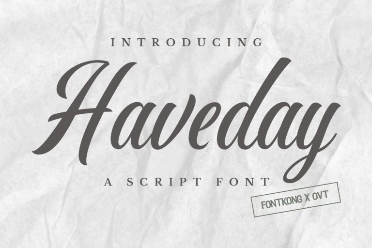 Haveday – Script Font