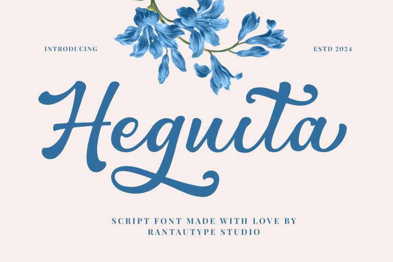 Heguita Modern Script Font
