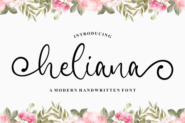 Heliana – Wedding Font