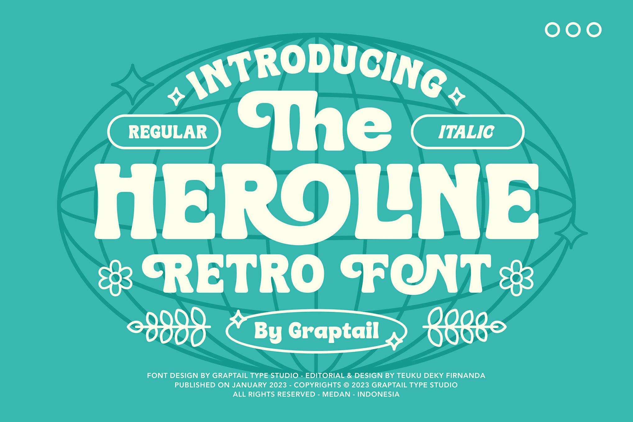 Heroline – Retro Font