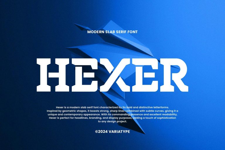 Hexer – Modern Slab Serif