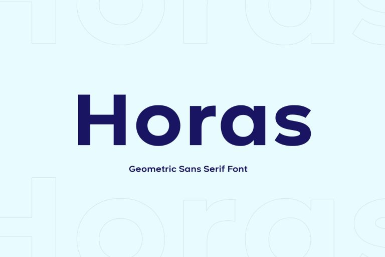Horas Geometric Sans Serif