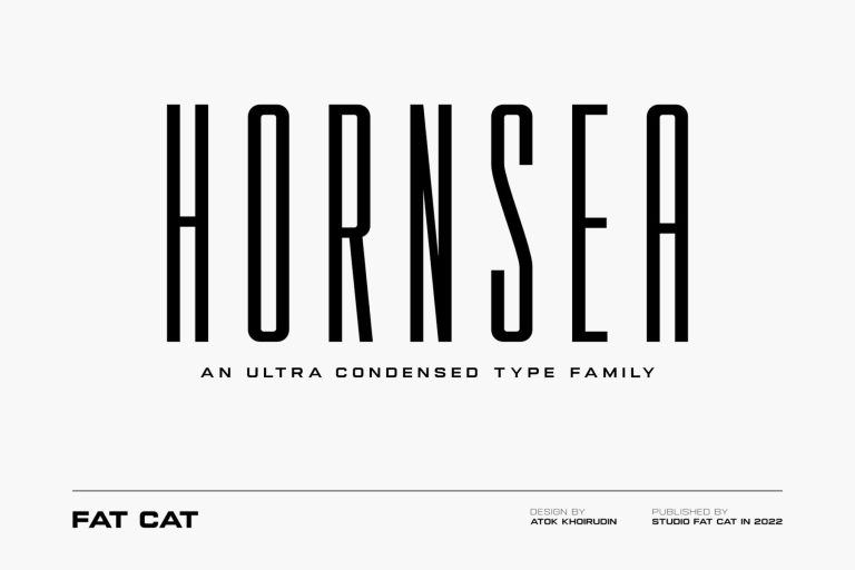 Hornsea FC | Condensed Sans Serif Font Family