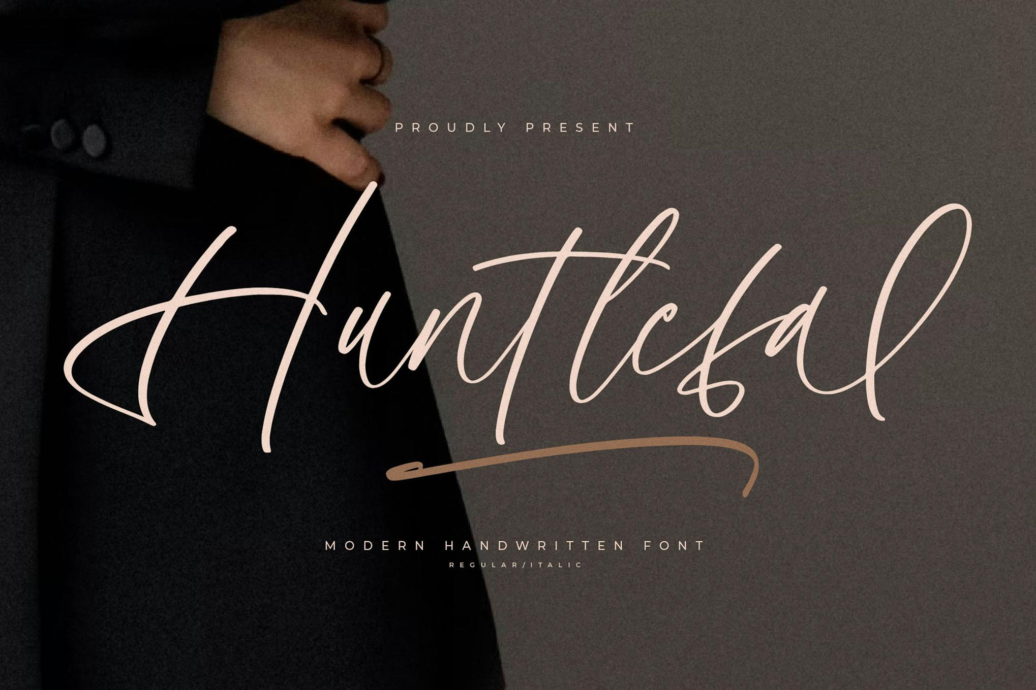 Huntlefal Modern Handwritten Font