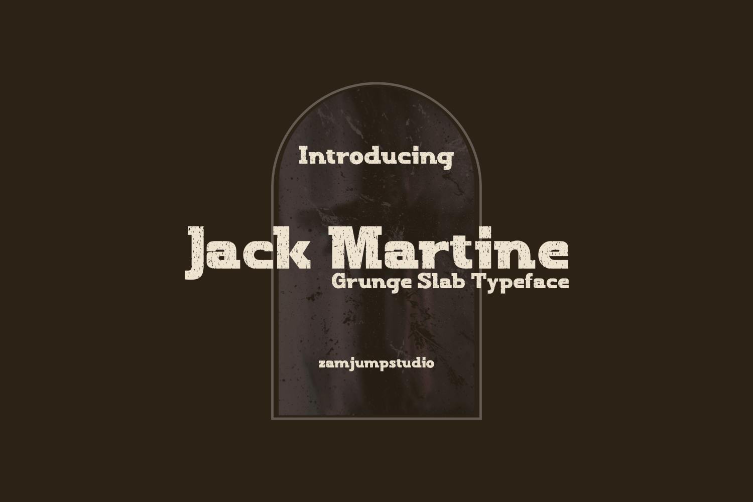 Jack Martine – a Textured Grunge Slab Font