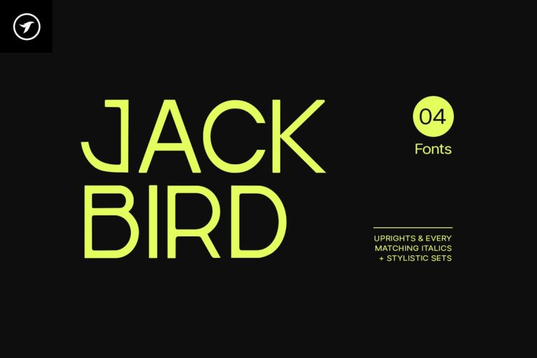 Jackbird – Modern Display / Headline Typeface