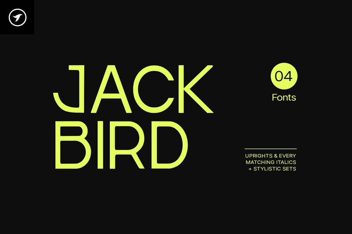 Jackbird – Modern Display / Headline Typeface