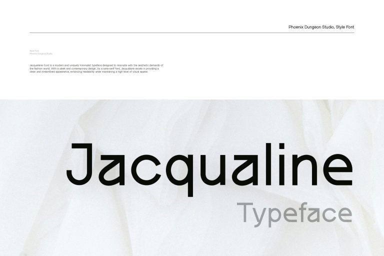 Jacqualine Typeface
