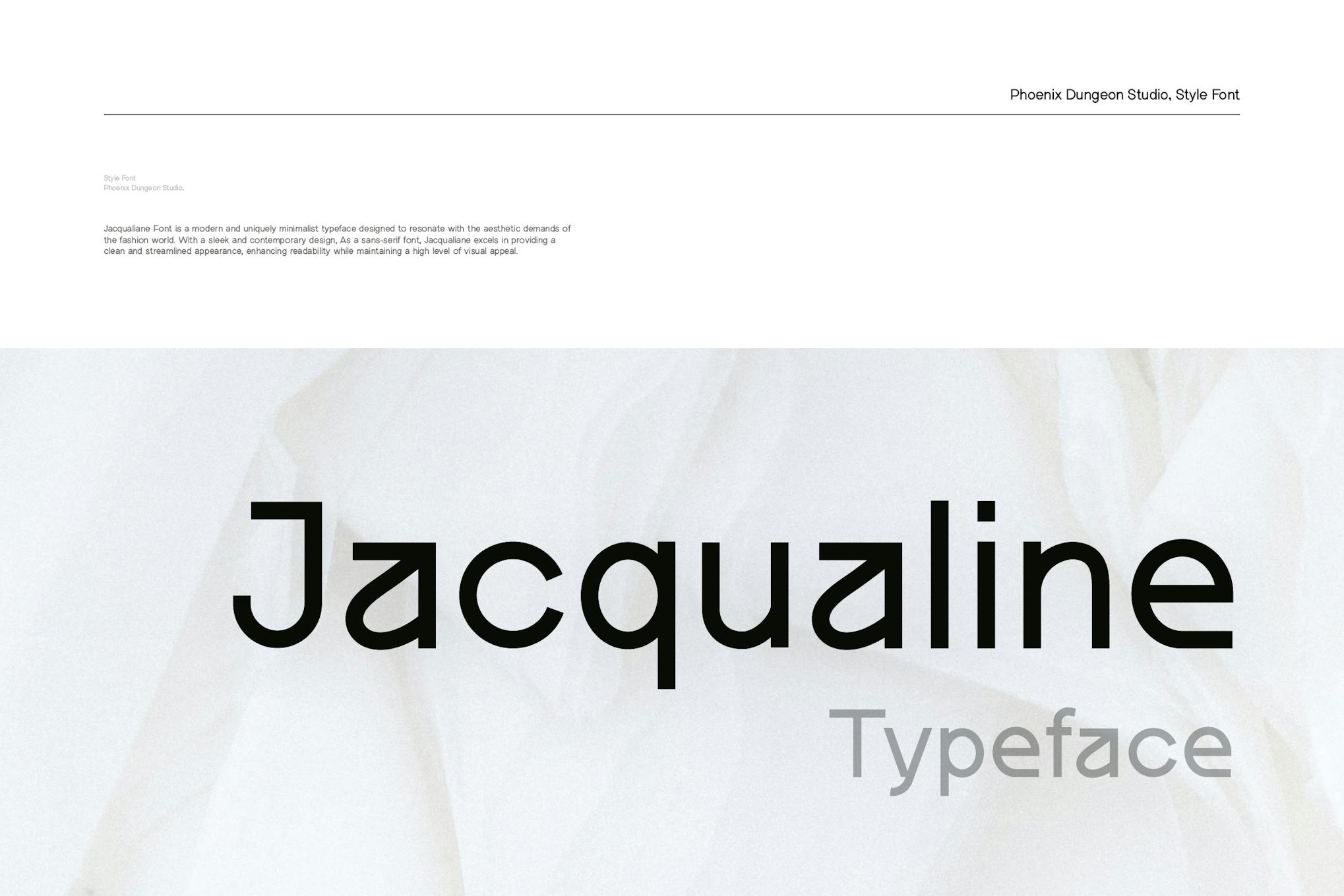 Jacqualine Typeface