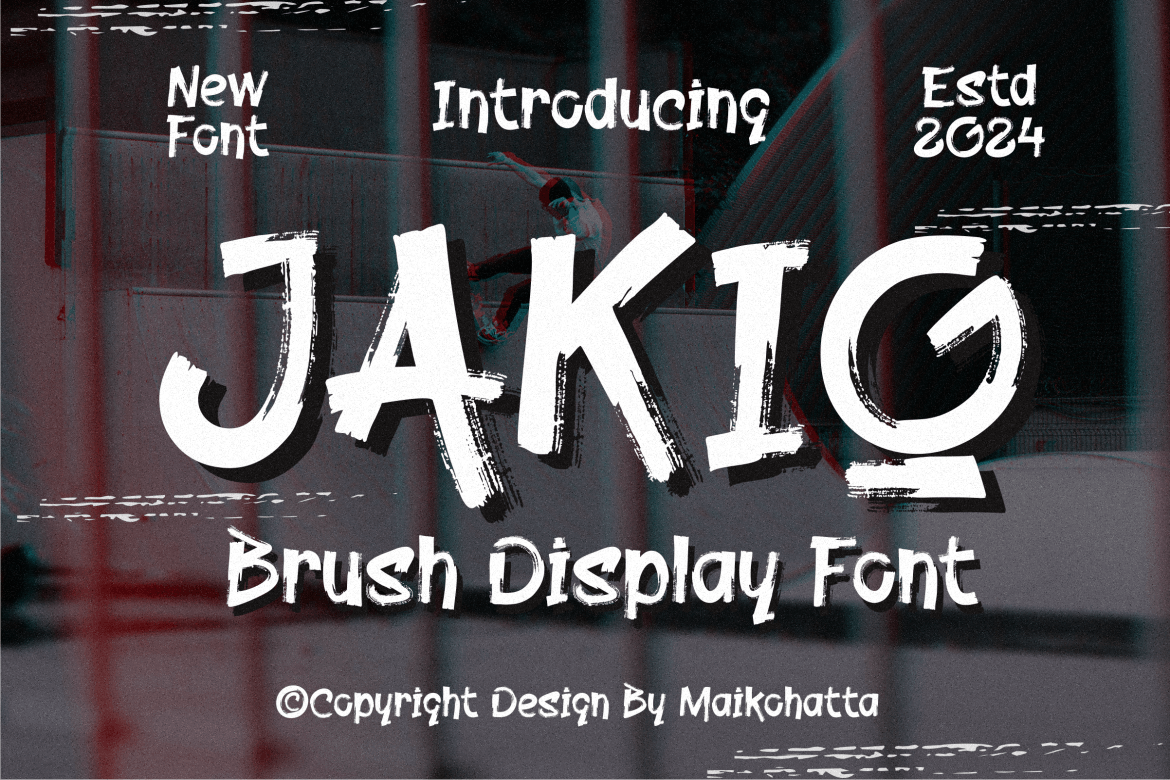 Jakio – Brush Display Font