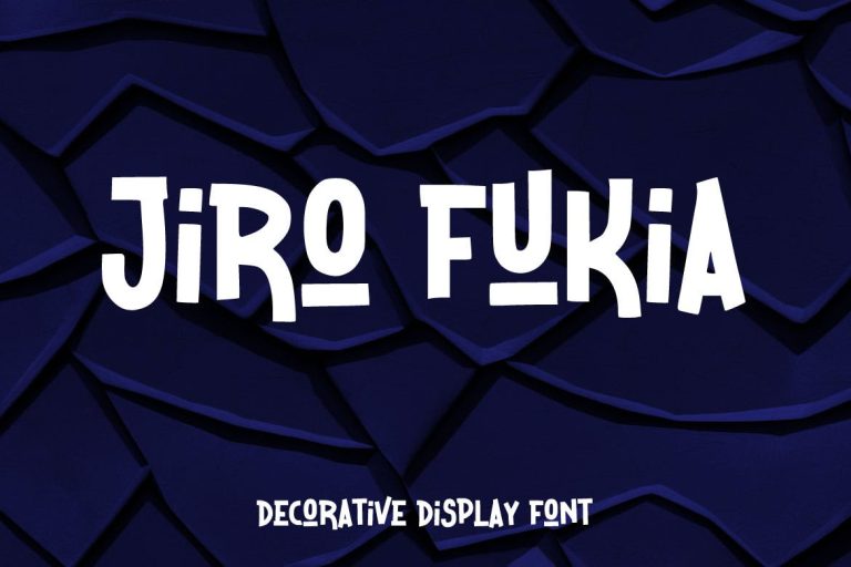 Jiro Fukia – Decorative Display Font