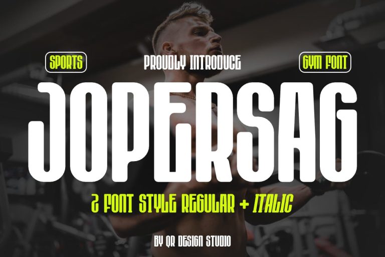 Jopersag – Sport Font