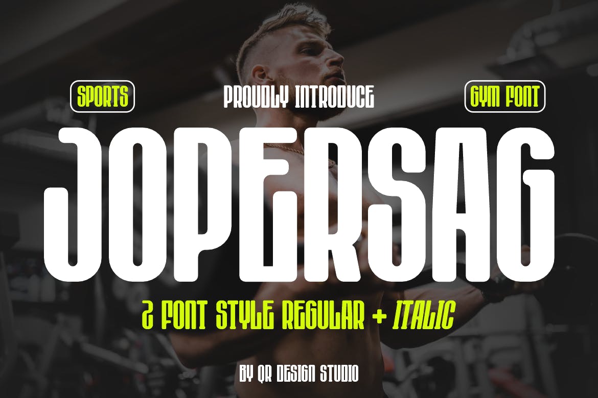 Jopersag – Sport Font