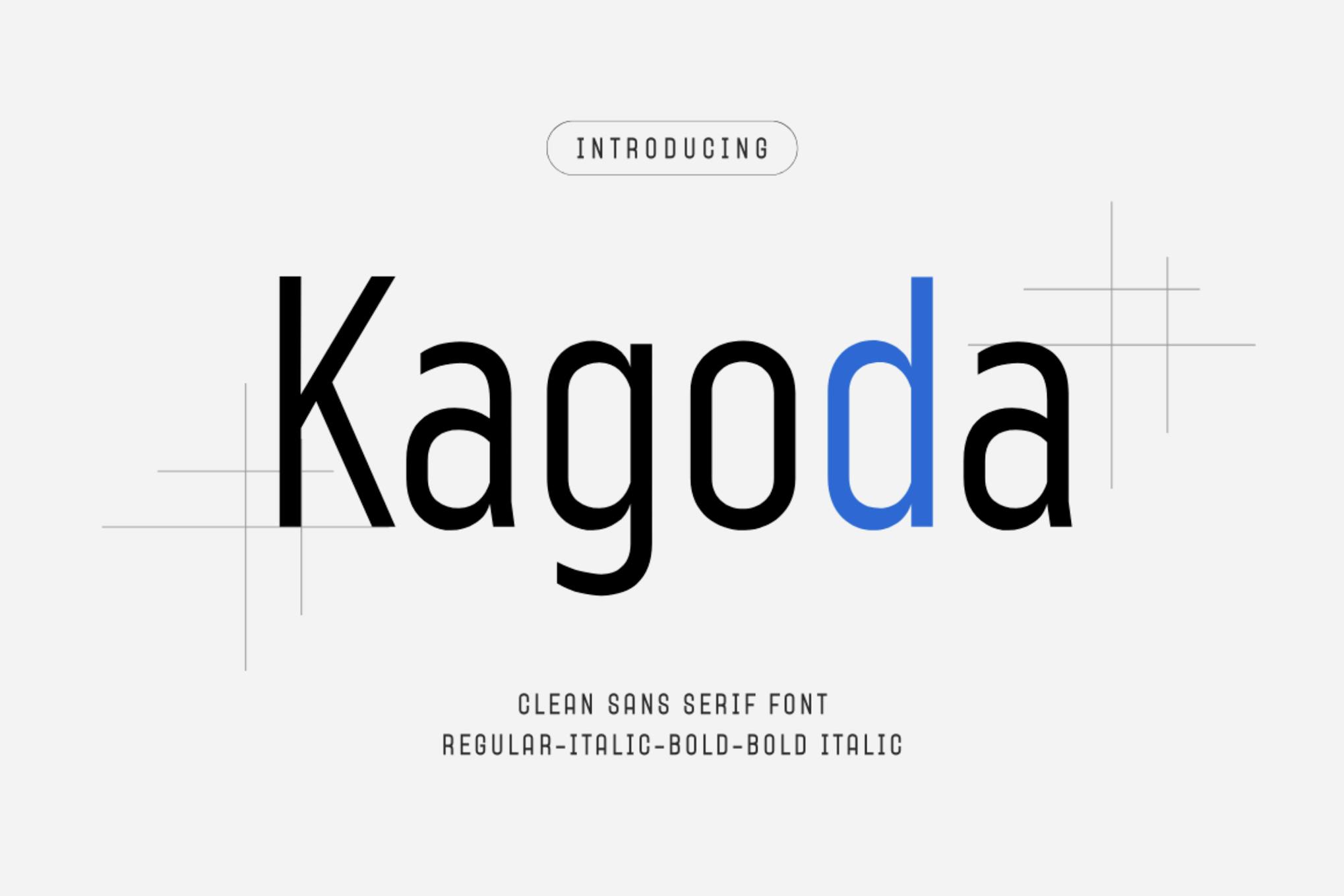 Kagoda – Modern Sans Serif