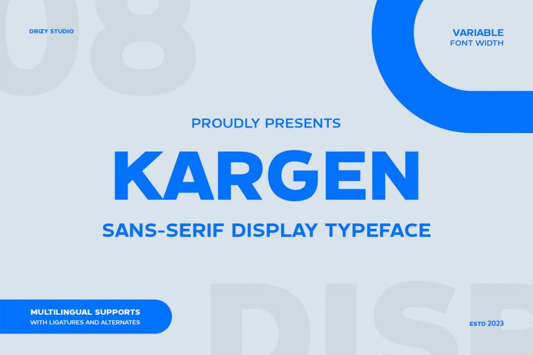 Kargen – Sans Serif Display Typeface