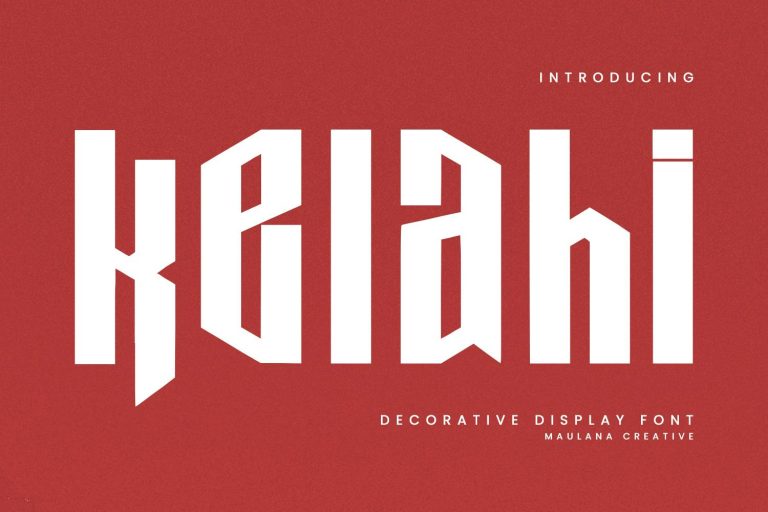Kelahi Decorative Display Font