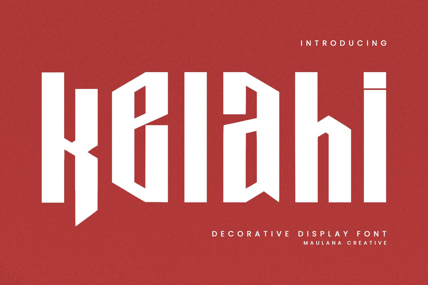 Kelahi Decorative Display Font