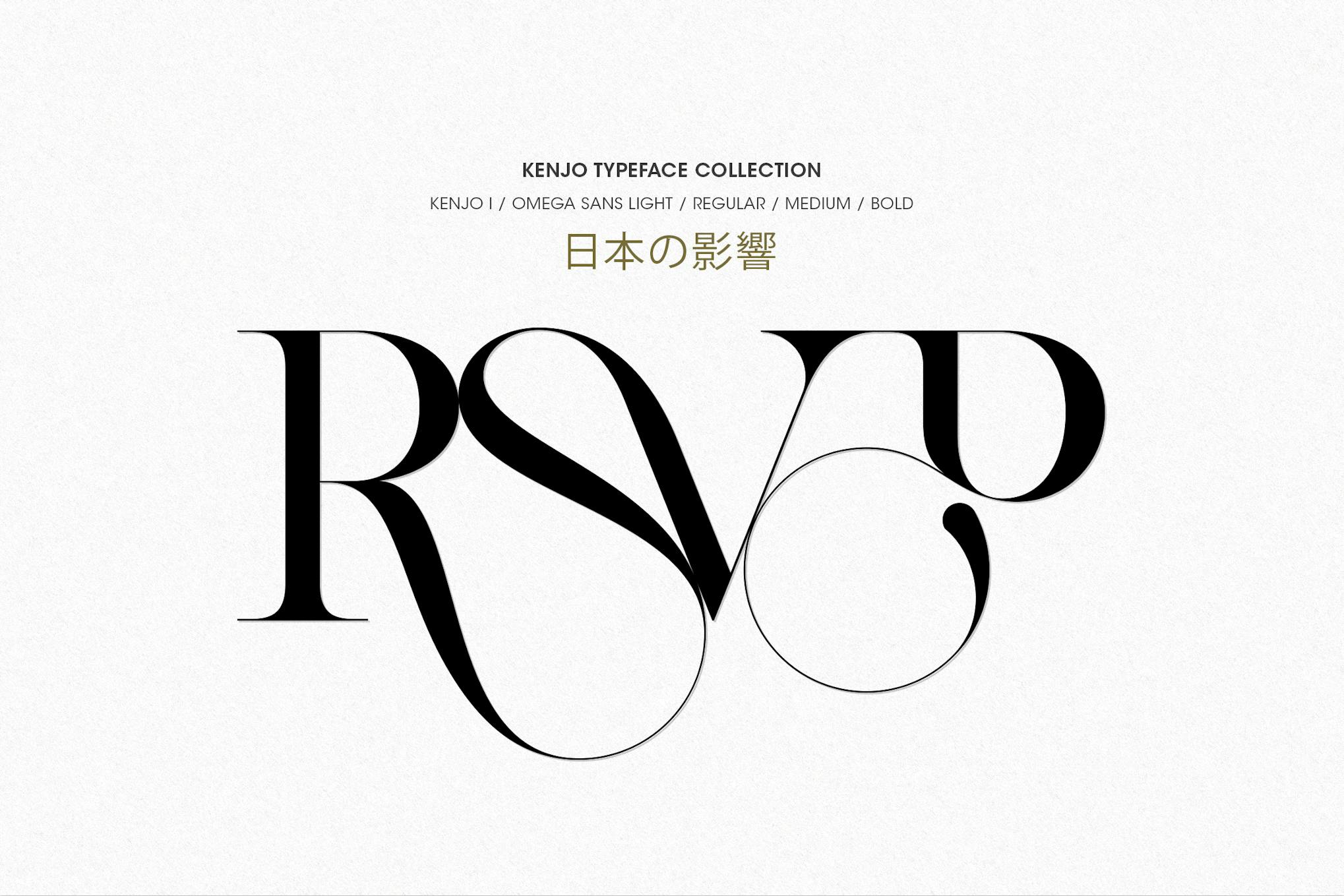 KENJO FONT + OMEGA SANS FAMILY