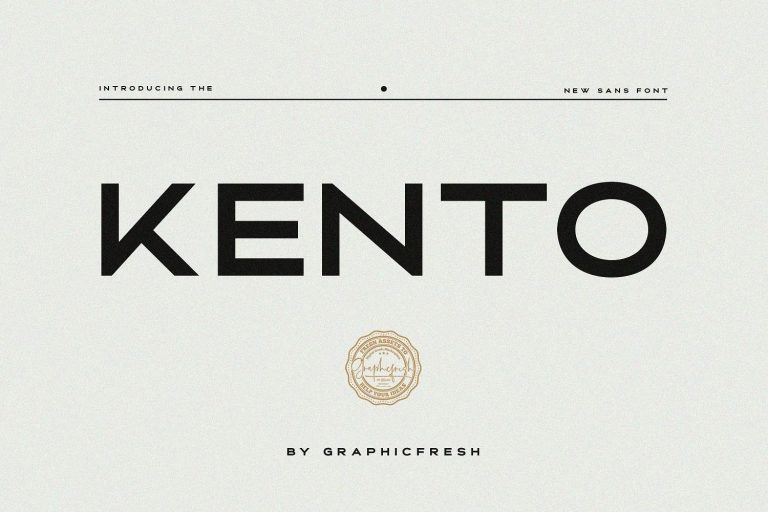 Kento – The Modern Sans Font