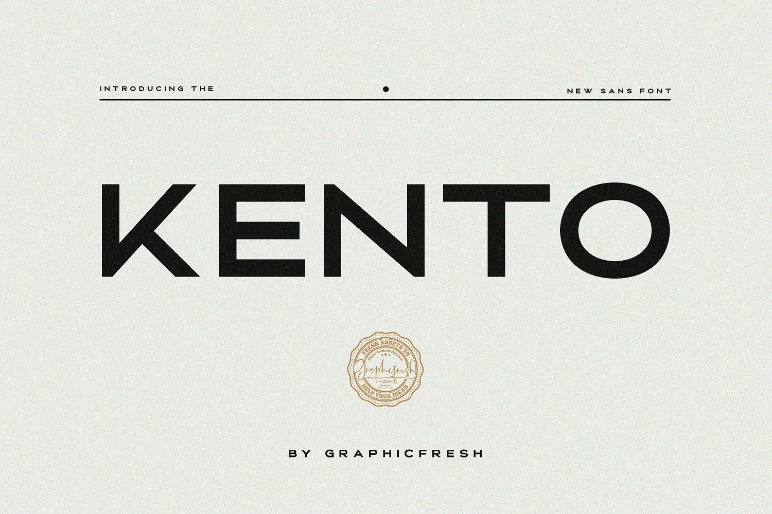 Kento – The Modern Sans Font