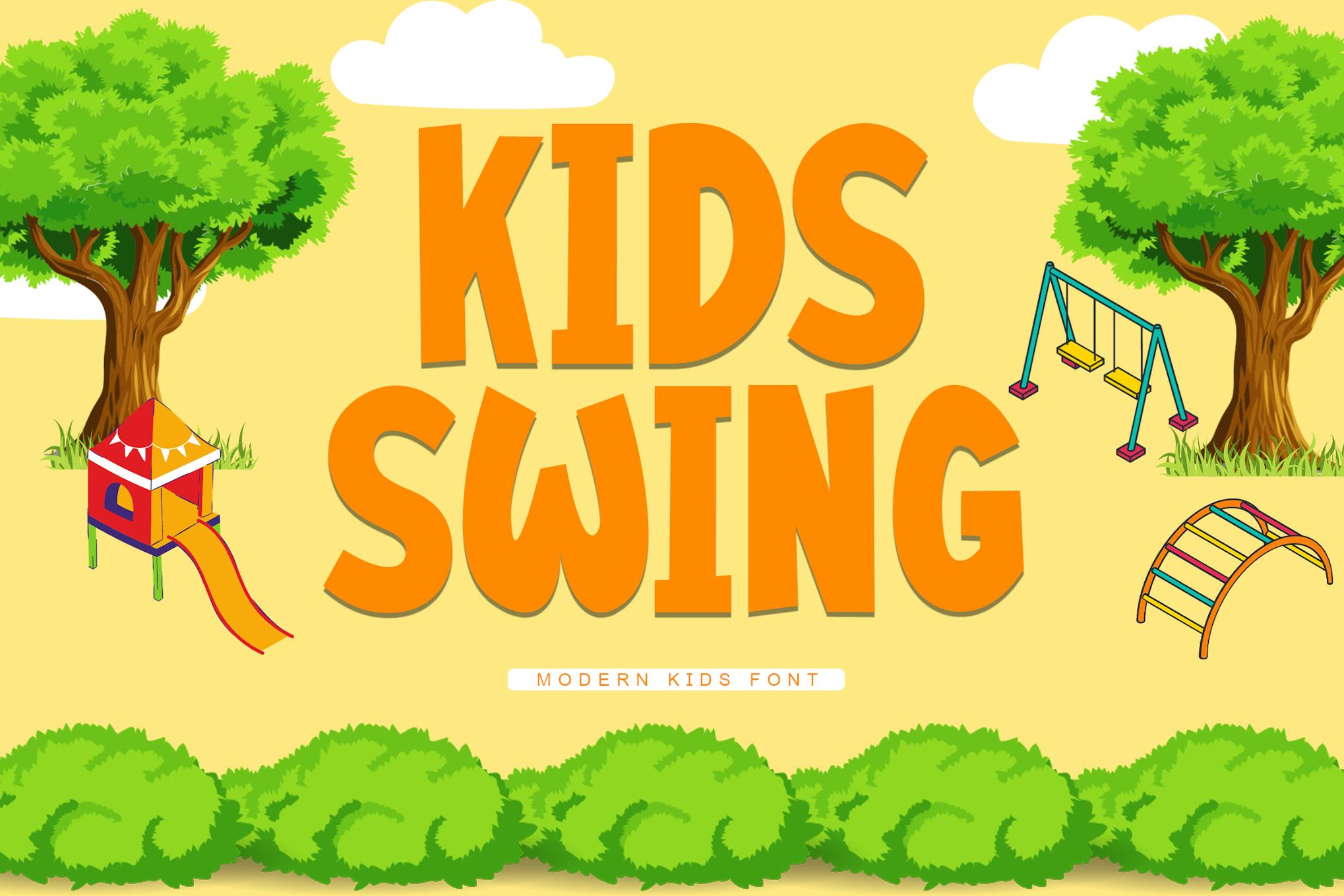 Kids Swing – Modern Sans Kids Font