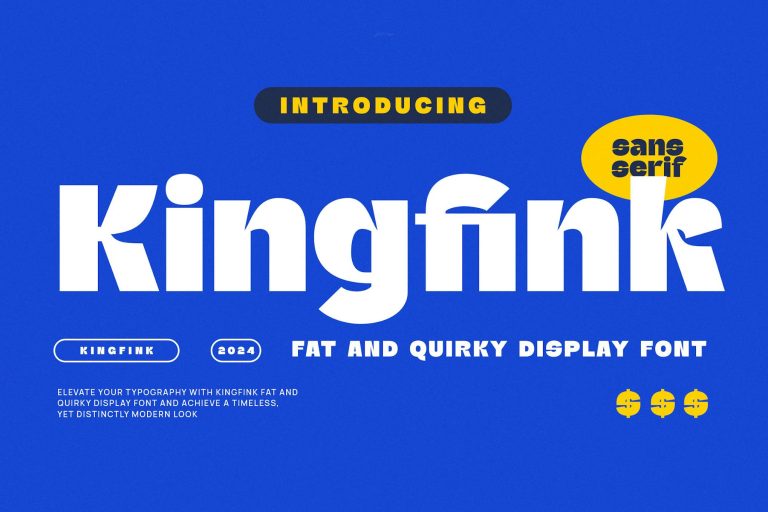 Kingfink – Modern Display Sans Serif