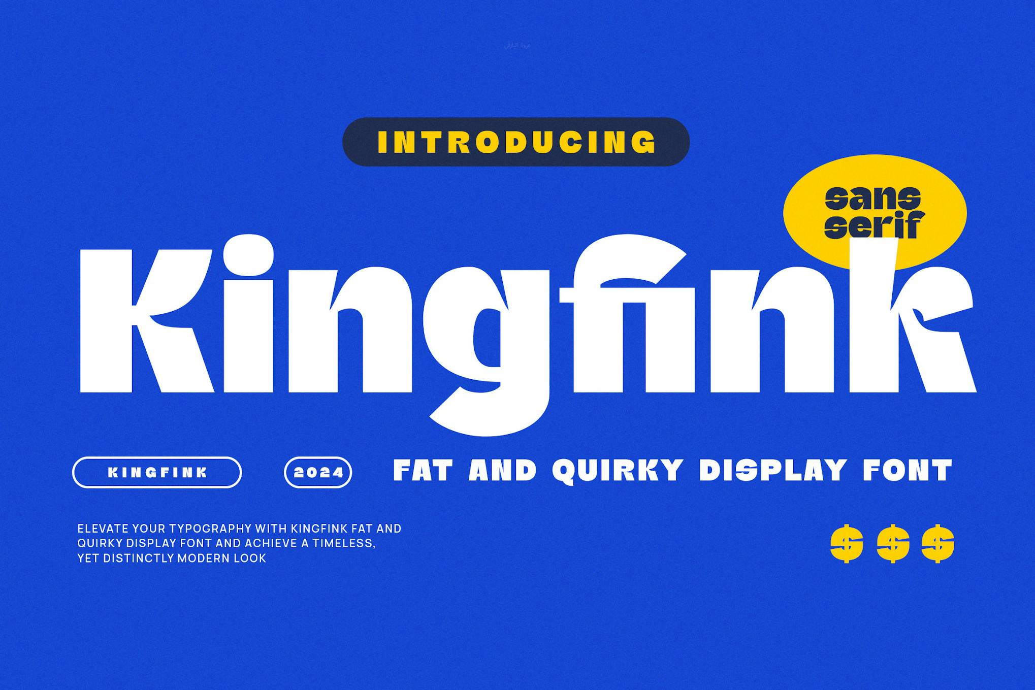 Kingfink – Modern Display Sans Serif