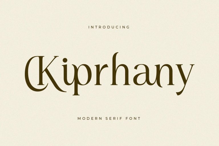 Kiprhany Modern Serif Font