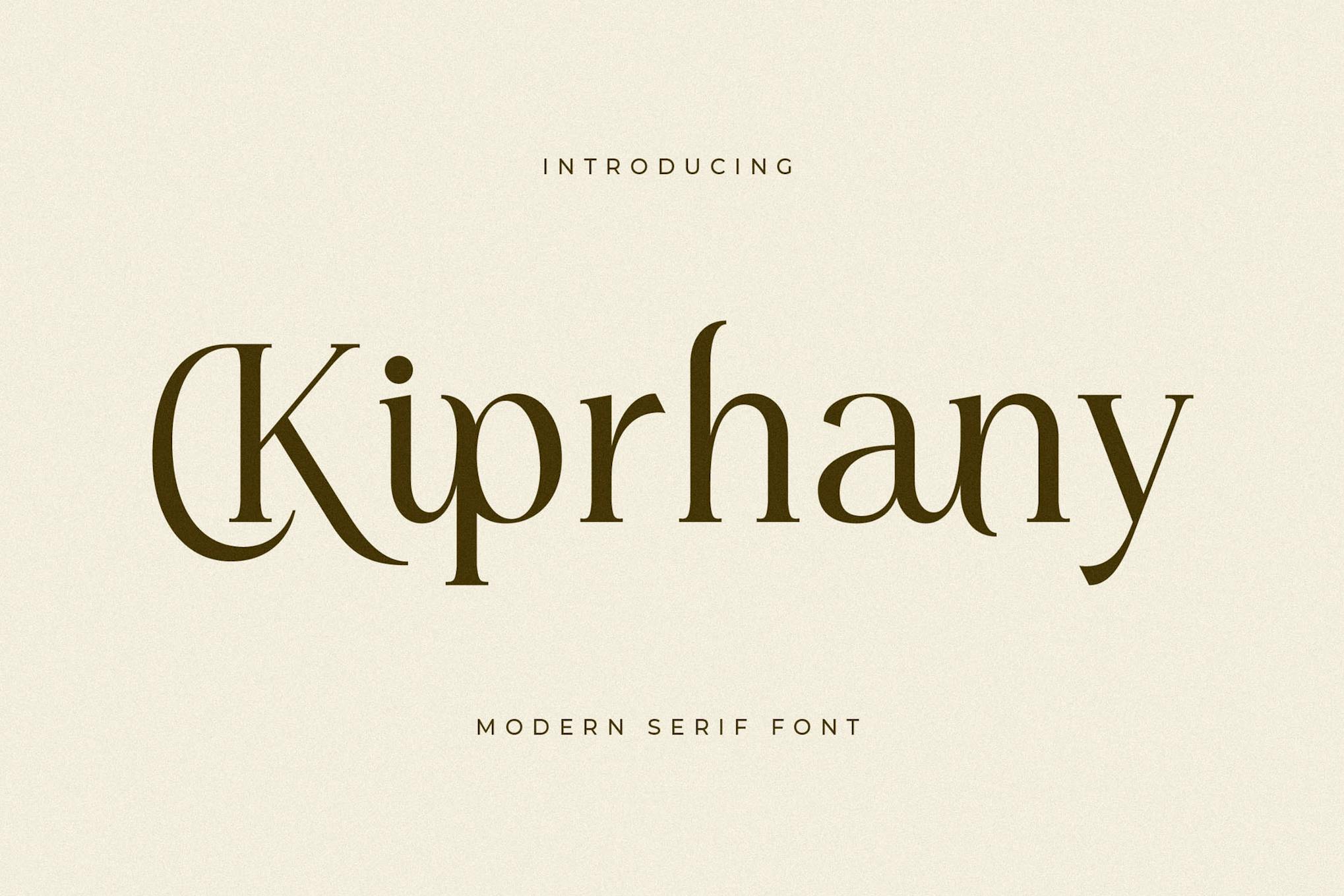 Kiprhany Modern Serif Font