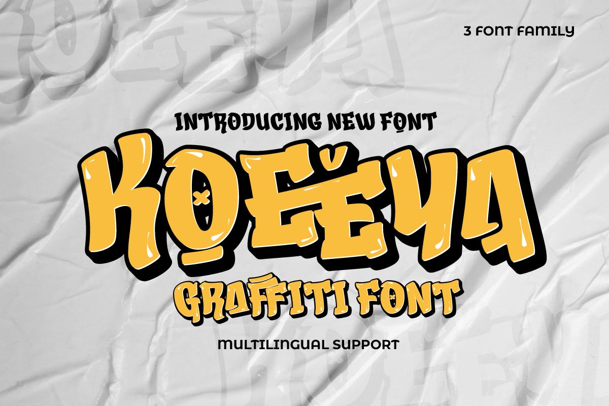 KOEEYA – Display Graffiti Font