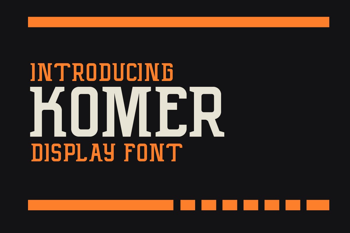 Komer a Display Font