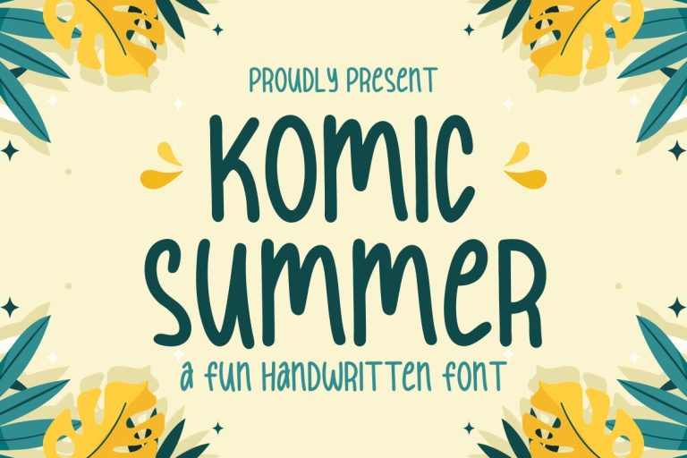 Komic Summer Font