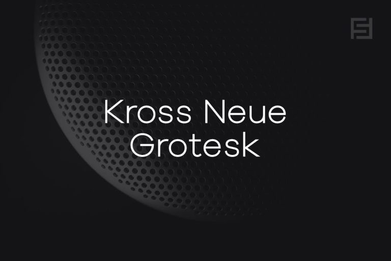 Kross Neue Grotesk – Minimal Sans-Serif Typeface