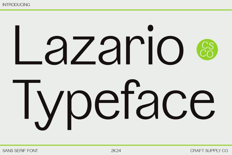 Lazario – Modern Font