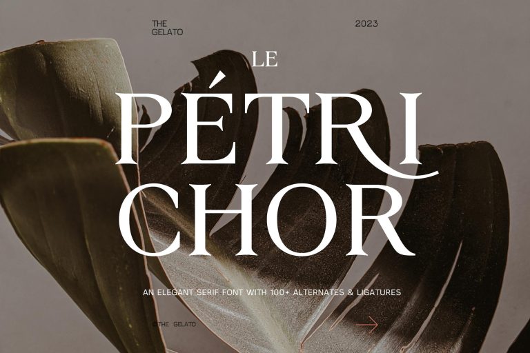 LE  PÉTRICHOR Modern Minimal Elegant Serif Font