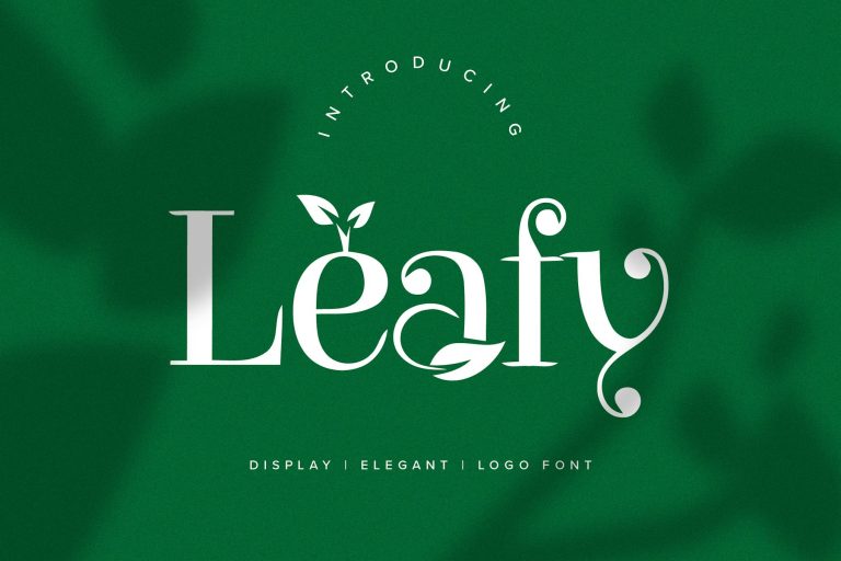 Leafy Logo Font