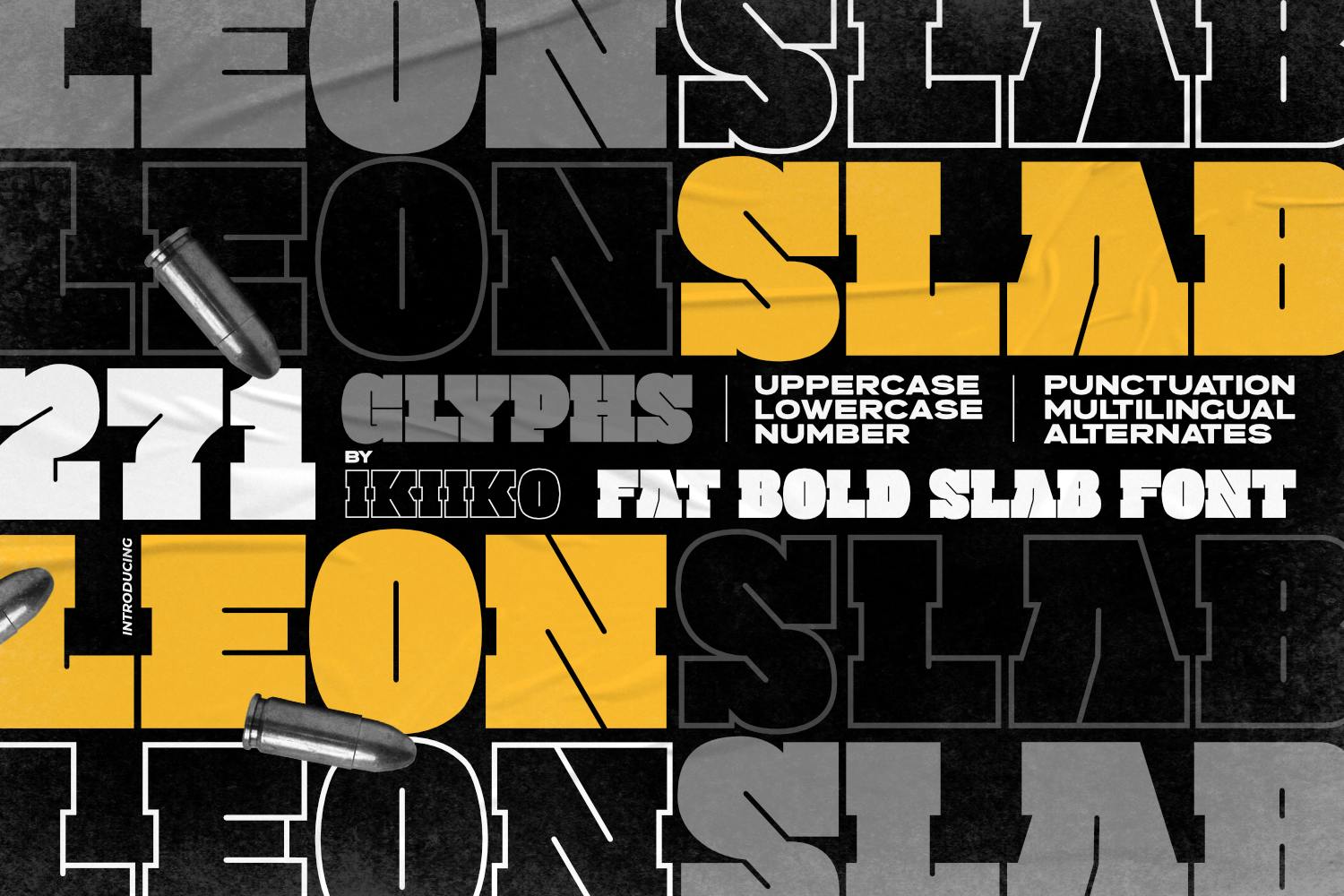 Leon Slab – Fat Bold Slab Font