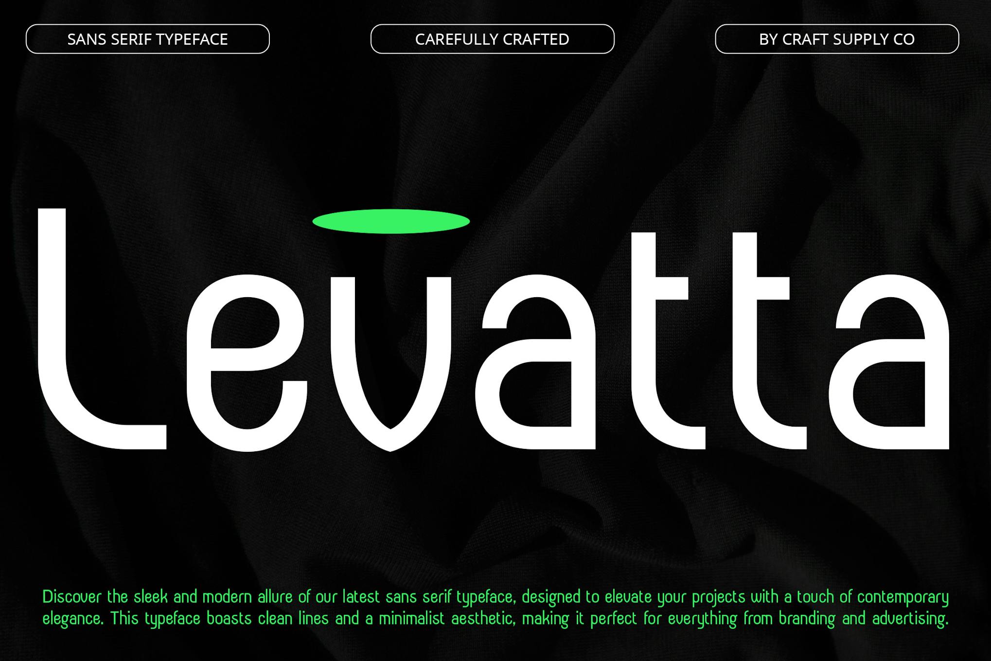 Levatta – Contemporary Sans