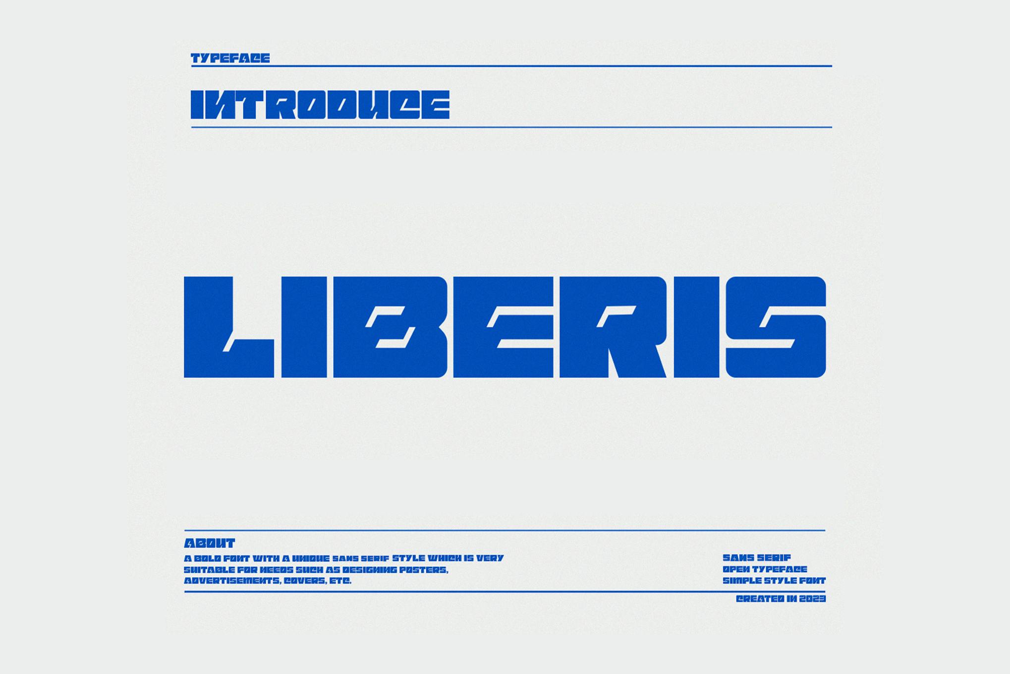 Liberis – Simple Style Open Sans Serif Typeface